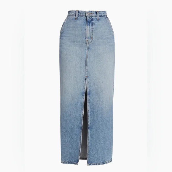 Derek Lam 10 Crosby Women's Sutton Vintage Long Denim Skirt Size 28 $295 NWT - Picture 3 of 9
